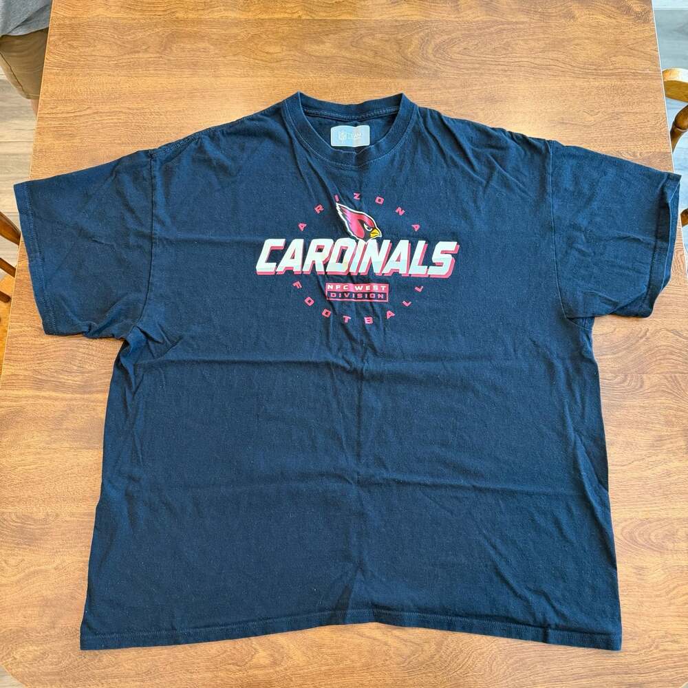 NFL Team Apparel Arizona Cardinals NFC West Division Football T-Shirt Size 2XL